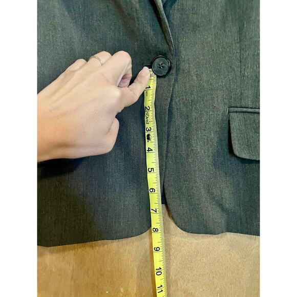 Evan Picone Women’s Charcoal Gray Blazer – Stretch Suit Jacket Size 10 - Picture 6 of 11